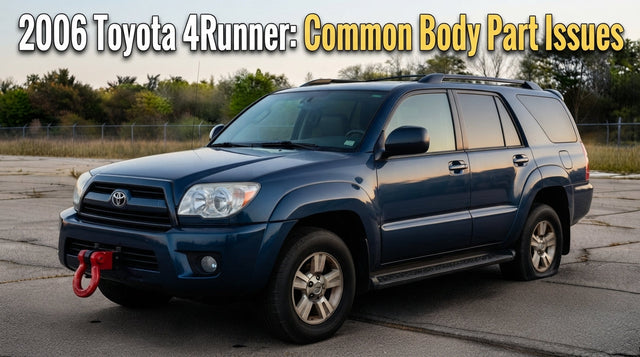 2006 Toyota 4Runner: Common Body Part Issues