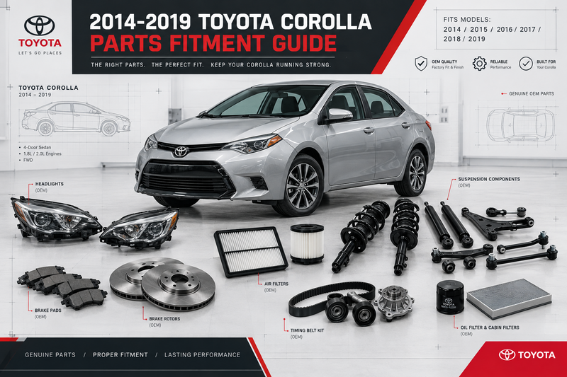 2014-2019 Toyota Corolla Parts Fitment Guide
