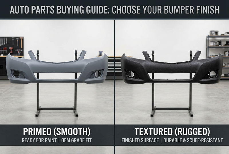 Primed Bumper Cover vs. Textured: Finish Buying Guide