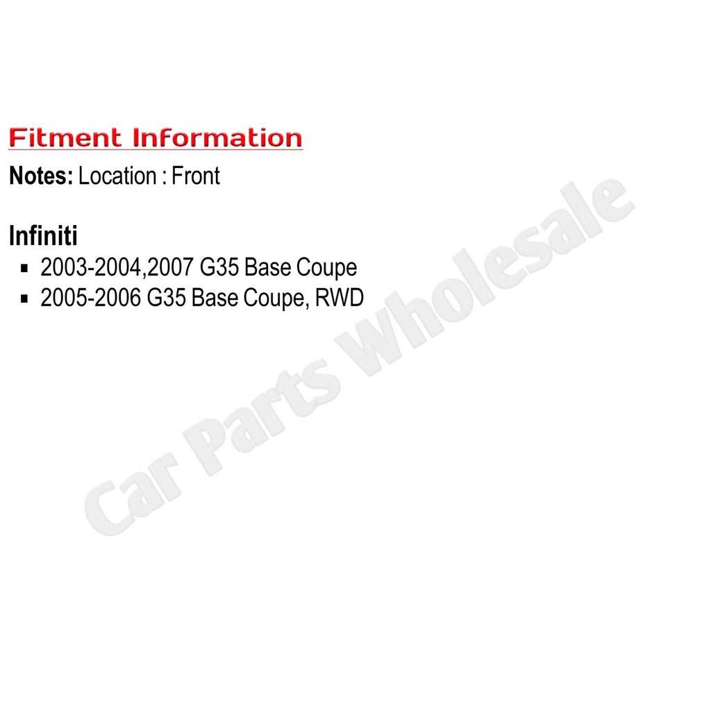 2003-2007 Infiniti G35 Bumper Cover - Front, Primed, Coupe (62022AM840)