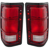 Tail Light Set For 1987-1996 Dodge Dakota Driver and Passenger Side Halogen