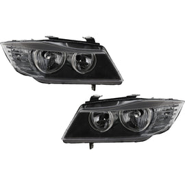 2009-2012 BMW 323i, 328i & 328i xDrive Headlights - Halogen, Driver & Passenger Side, Sedan (63117202578)