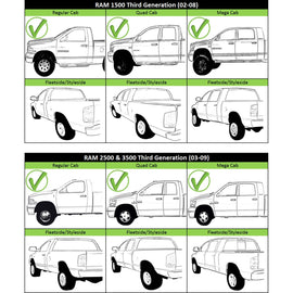 2002-2009 Dodge Ram 1500, Ram 2500 & Ram 3500 Bumper - Rear, Assembly (12818041)