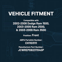 Load image into Gallery viewer, 2002-2009 Dodge Ram 1500, Ram 2500 &amp; Ram 3500 Bumper - Rear, Assembly (12818041)