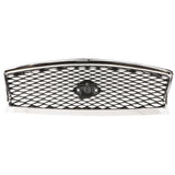 Grille Assembly For 2014-2017 Infiniti Q50 Chrome Shell With Emblem Provision