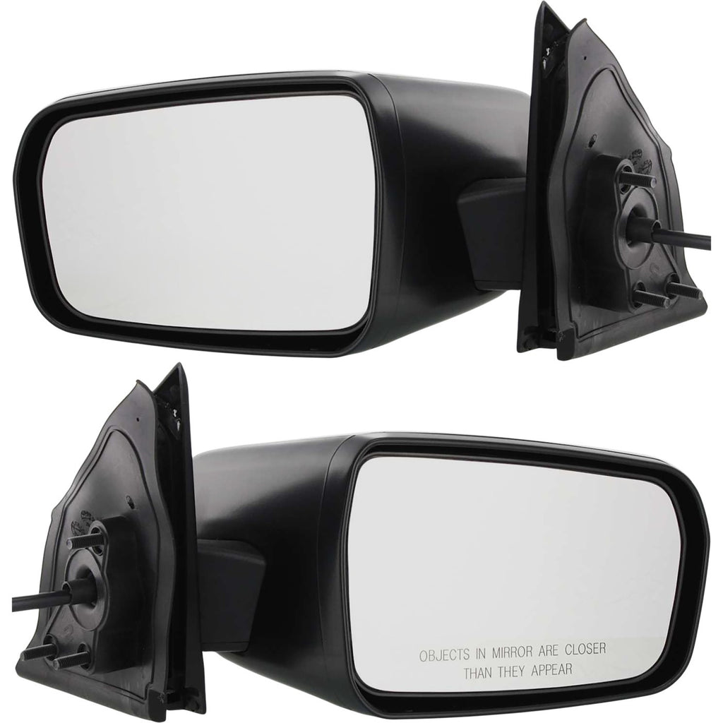 Kool Vue 2004-2012 Mitsubishi Galant Mirrors - Left & Right, Black (MR599983XA)