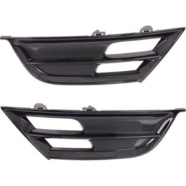 2015-2017 Chrysler 200 Bumper Grille, Left & Right Textured Black