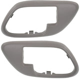Interior Door Handle Bezel Gray Front LH and RH For 1995-1999 Chevrolet C1500