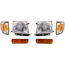 Load image into Gallery viewer, 1998-2000 Toyota Tacoma Headlights - Halogen, Left &amp; Right, w/ Bulbs (8111004090)