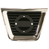 Grille For 2008-2010 Nissan Rogue Center Chrome Shell w/ Black Insert Plastic