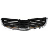 Grille For 2007-2008 Mitsubishi Galant Chrome Shell w/ Black Insert Plastic