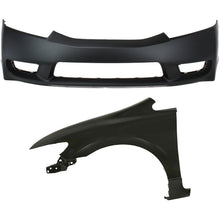 Load image into Gallery viewer, 2009-2011 Honda Civic Bumper Cover - Front, Sedan (04711SNAA90ZZ)