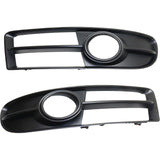 Fog Light Trim For 2007-2009 Audi A4 Quattro Set of 2 Driver and Passenger Side