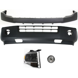 2007-2014 Ford Expedition Bumper Cover - Front, 4-Piece (7L1Z13008ABPFM)