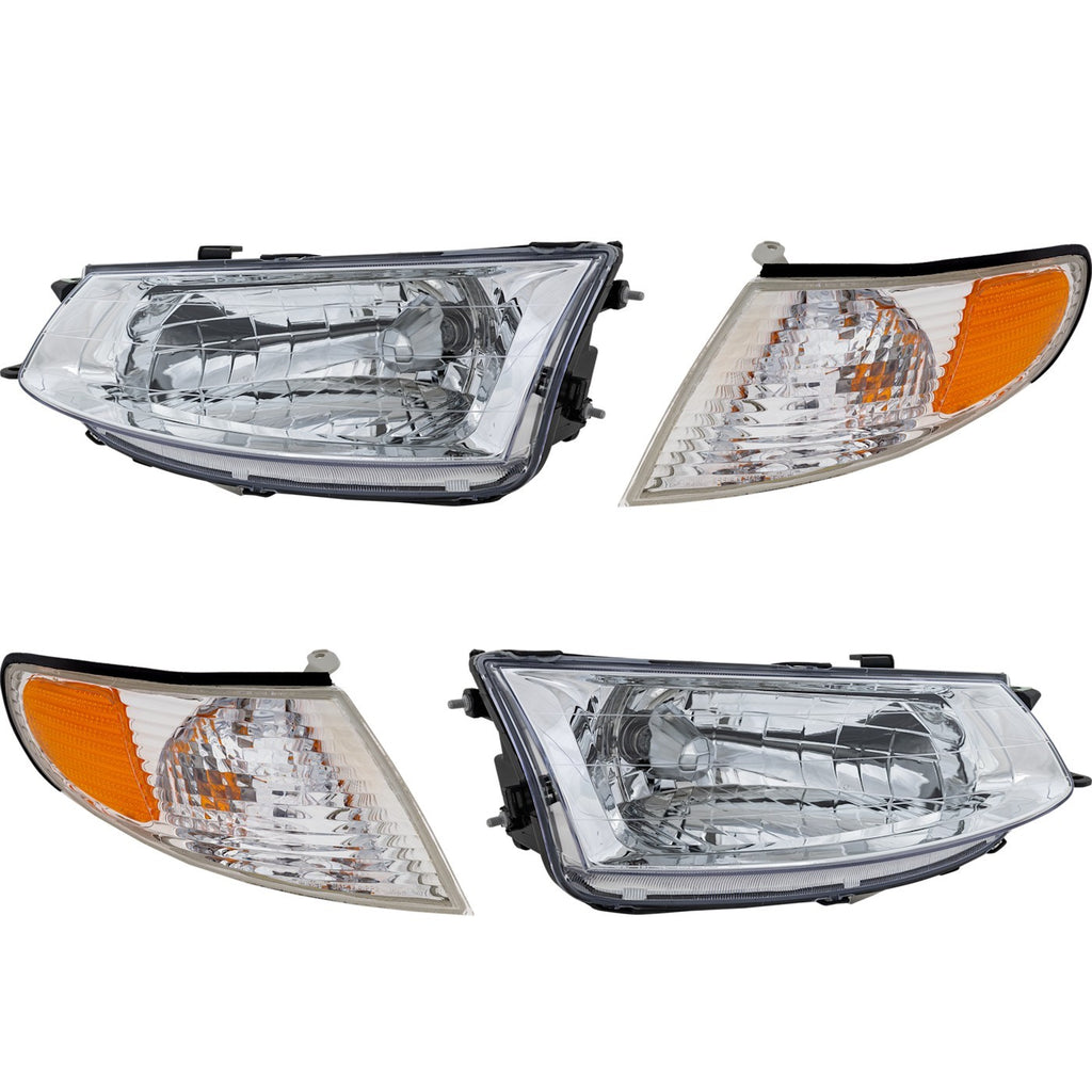 1999-2001 Toyota Solara Headlights - Left & Right, w/ Bulbs (8111006050)