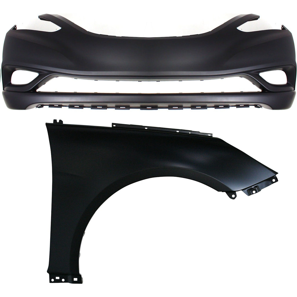 2011-2013 Hyundai Sonata Bumper Cover - Front, Right (865113Q000)
