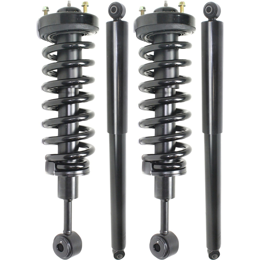 2004-2008 Ford F-150 & Lincoln Mark Front & Rear Struts - Driver & Passenger Side, 4WD