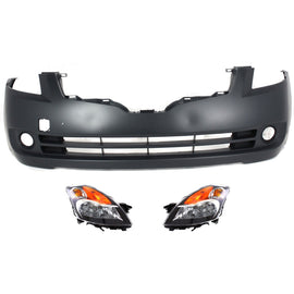 2007-2009 Nissan Altima Bumper Cover - Halogen, Front, 3-Piece (26010JA00B)