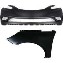 Load image into Gallery viewer, 2011-2013 Hyundai Sonata Bumper Cover - Front, Left (865113Q000)