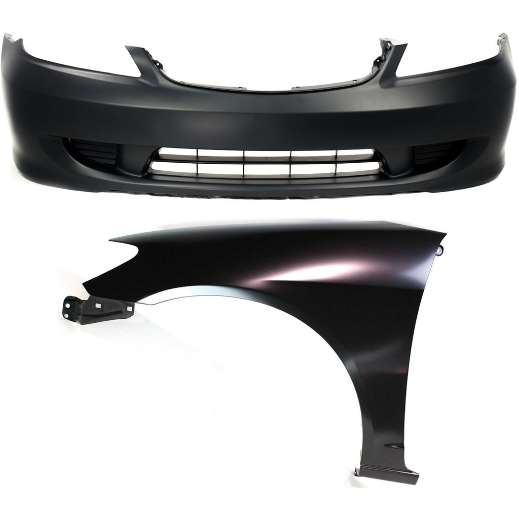 2004-2005 Honda Civic Bumper Cover - Front (04711S5AA91ZZ)