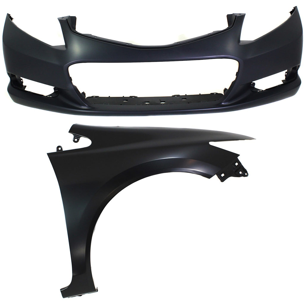 2012-2013 Honda Civic Bumper Cover - Front (04711TS8A90ZZ)