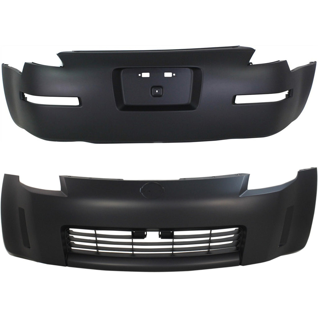 2003-2005 Nissan 350Z Bumper Covers - Front & Rear (62022CD040)