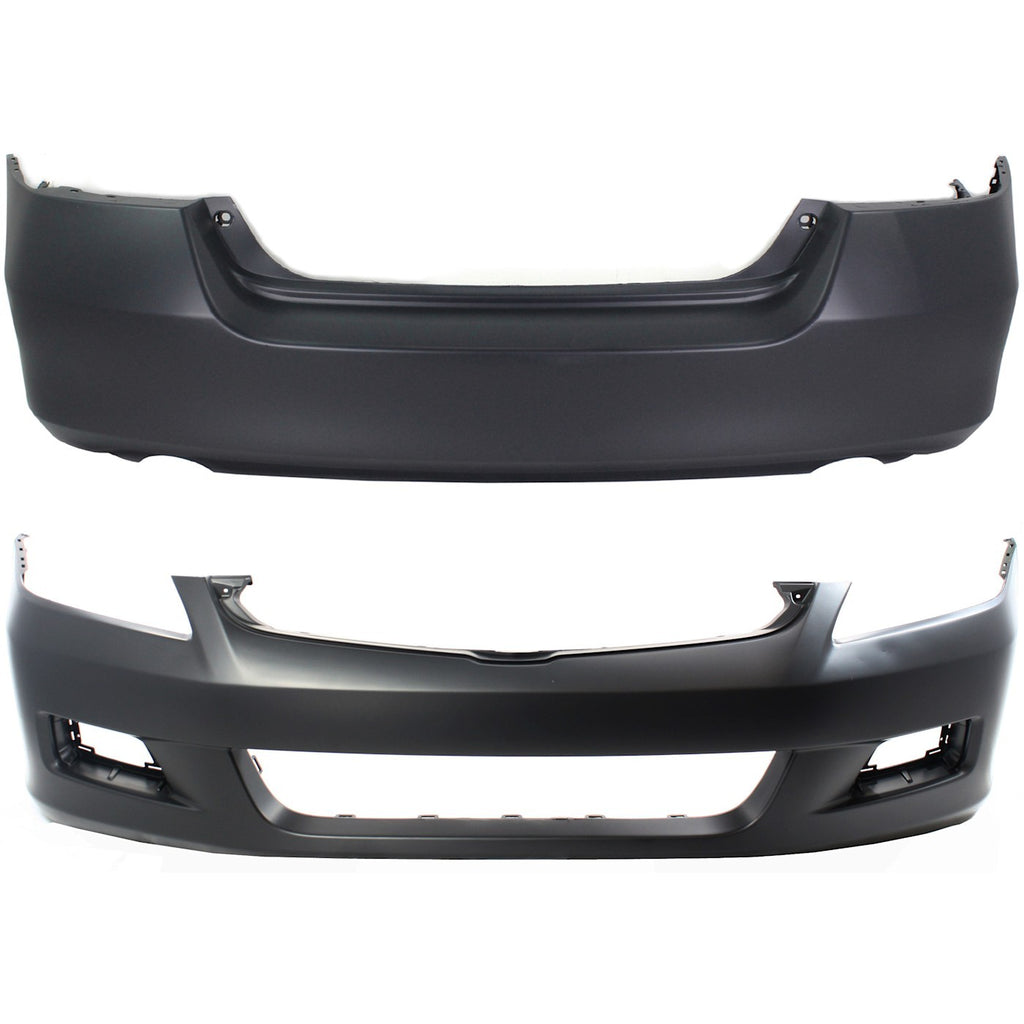 2006-2007 Honda Accord Bumper Cover - Front, CAPA Certified (04711SDLA90ZZ)