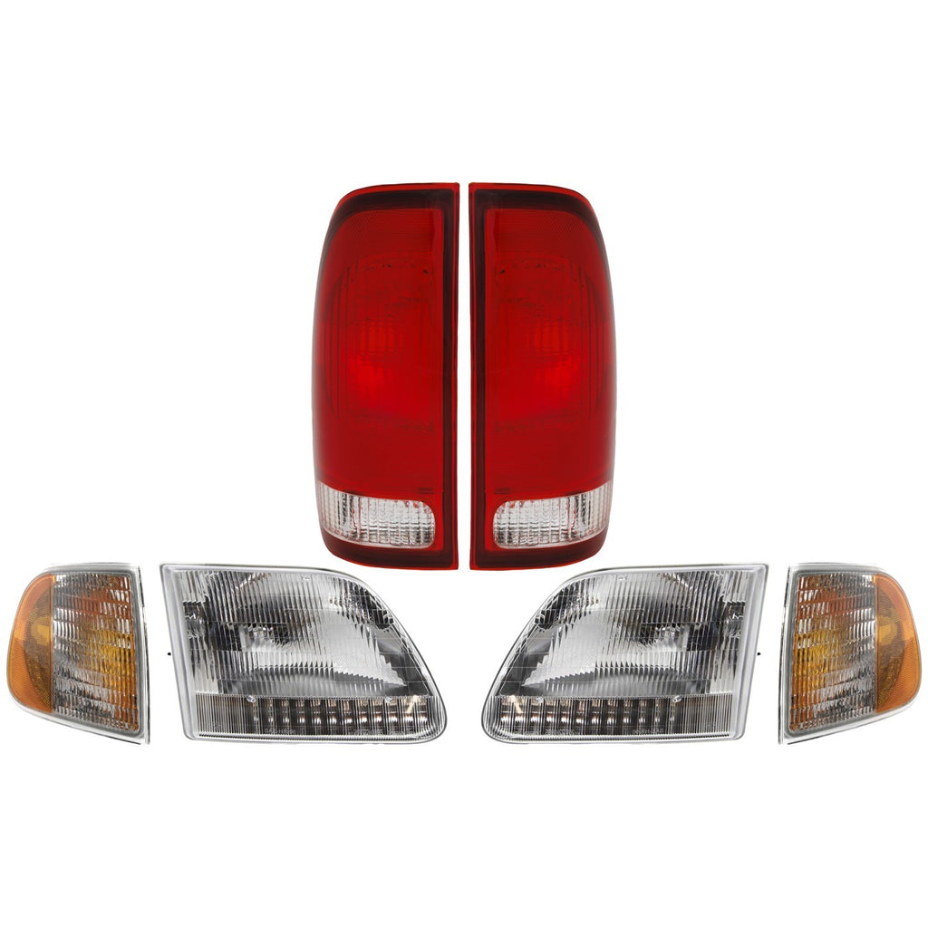 1998-2003 Ford F-150 & F-250 Headlights - Left & Right (3L3Z13008CA)