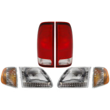 Load image into Gallery viewer, 1998-2003 Ford F-150 &amp; F-250 Headlights - Left &amp; Right (3L3Z13008CA)
