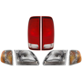 1998-2003 Ford F-150 & F-250 Headlights - Left & Right (3L3Z13008CA)