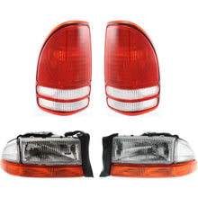 Load image into Gallery viewer, 1997-2004 Dodge Dakota Headlights - Driver &amp; Passenger Side (55055110AI)