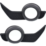 Fog Light Trim Set For 2014-18 Toyota 4Runner Left & Right w/Fog Light Hole 2Pc