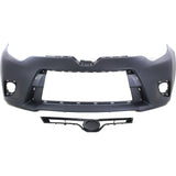 Bumper Cover Kit For 2014-2016 Toyota Corolla Front 2pc With Grille