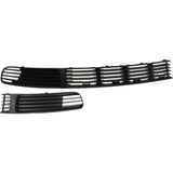 Bumper Grille For 98-2001 Volkswagen Passat Set of 2 Left & Right Primed Plastic