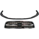 Grille For 2000-2002 Toyota Tundra Front Chrome Shell Painted Black Insert Kit