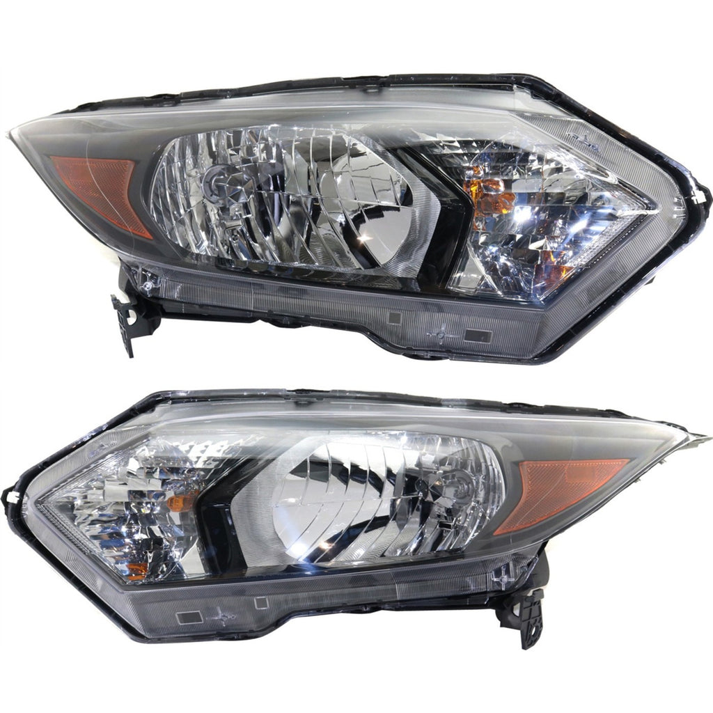 2016-2018 Honda HR-V Headlights - Halogen, Left & Right, w/ Bulbs (33100T7SA01)