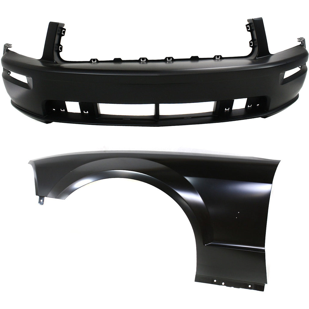 2005-2009 Ford Mustang Bumper Cover - Front (5R3Z17D957BAA)