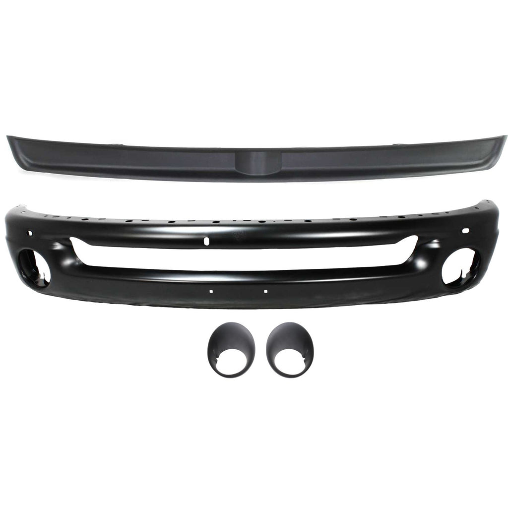 2004-2009 Dodge Ram 1500, Ram 2500 & Ram 3500 Bumper - Front, Black (1AR811SPAA)