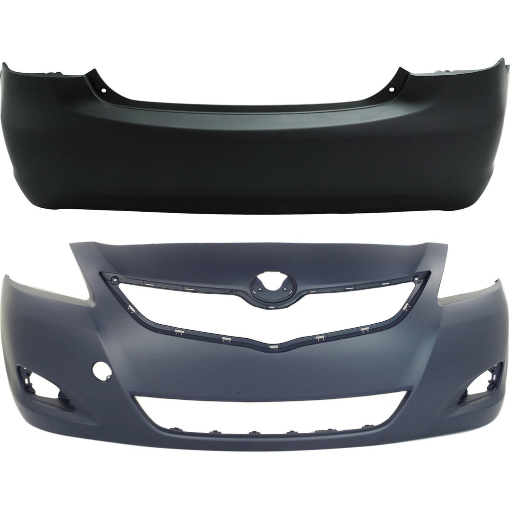2007-2012 Toyota Yaris Bumper Cover Set Front & Rear
