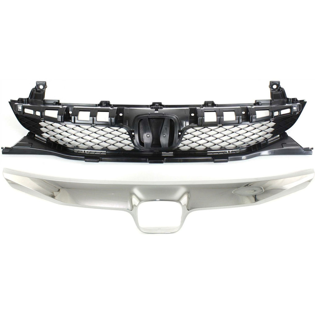 2009-2011 Honda Civic Grille - Paintable, Assembly, Sedan (71121SNAA50)