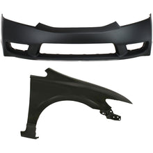 Load image into Gallery viewer, 2009-2011 Honda Civic Bumper Cover - Front, CAPA Certified, Sedan (04711SNAA90ZZ)