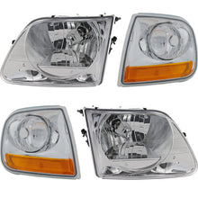 Load image into Gallery viewer, 1998-2004 Ford F-150, F-150 Heritage &amp; F-250 Headlights - Left &amp; Right (3L3Z13008EA)