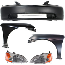 Load image into Gallery viewer, 2001-2003 Honda Civic Bumper Cover - Front (33151S5AA01)