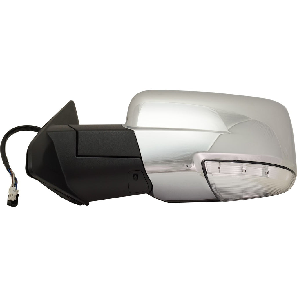 Kool Vue 2013-2020 Ram 1500, 1500 Classic & 2500 Power Mirror - Left, Chrome, Power Folding (68231243AIPFM)