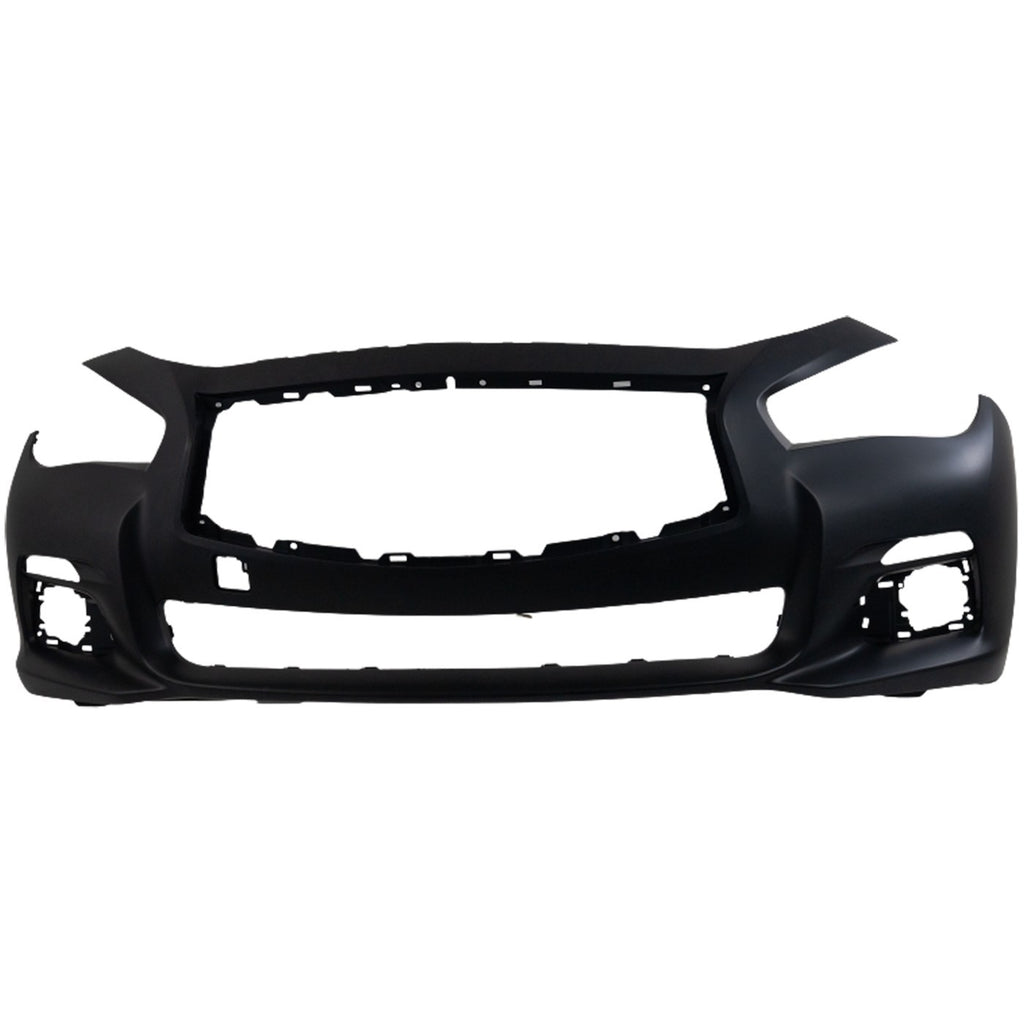 2014-2017 Infiniti Q50 Bumper Cover - Front, Primed, CAPA Certified (620224HB0H)