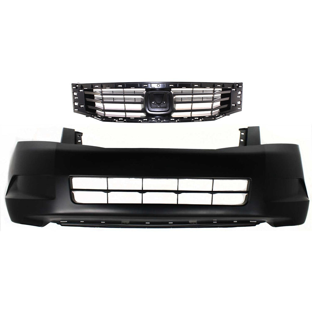 2008-2010 Honda Accord Bumper Cover - Front, 2.4L, CAPA Certified (04711TA0A90ZZ)