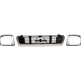 1989-1991 Toyota Pickup Grille - Chrome, 4WD (5311189138)