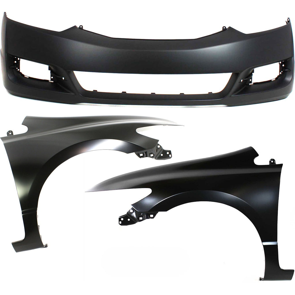 2009-2011 Honda Civic Bumper Cover - Front, 3-Piece, CAPA Certified (04711SVAA80ZZ)