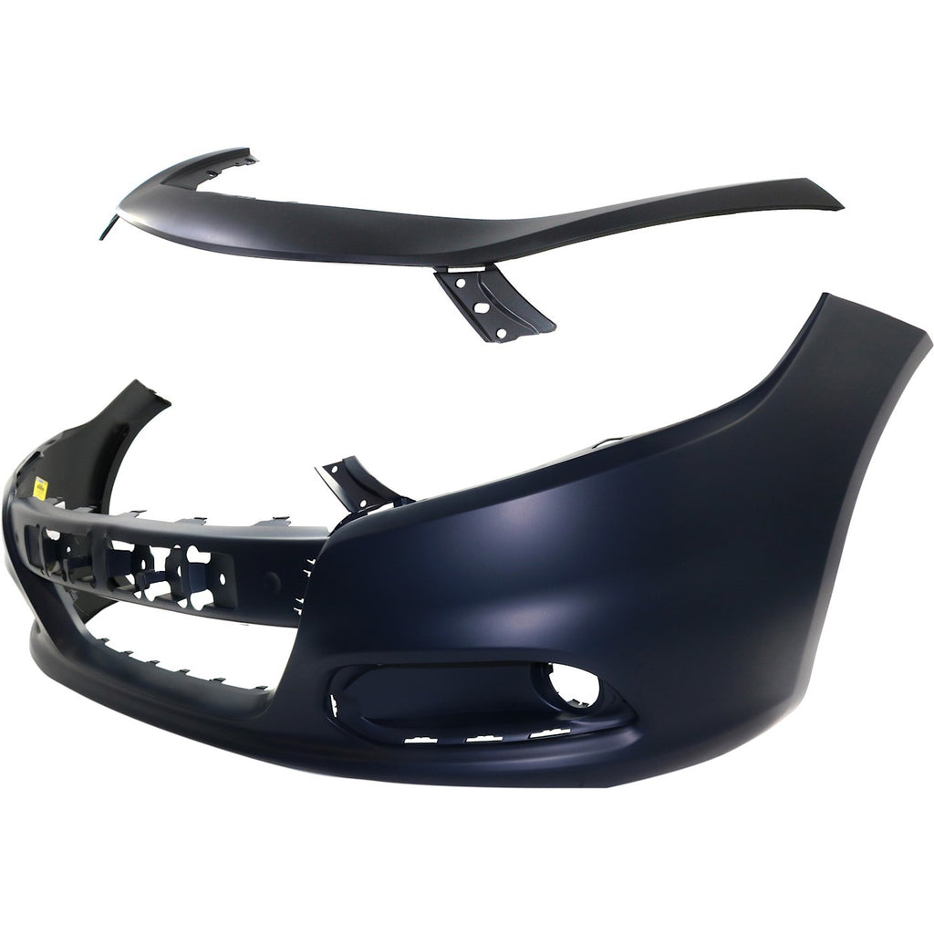 2013-2016 Dodge Dart Bumper Cover - Front, CAPA Certified (1TS71TZZAE)