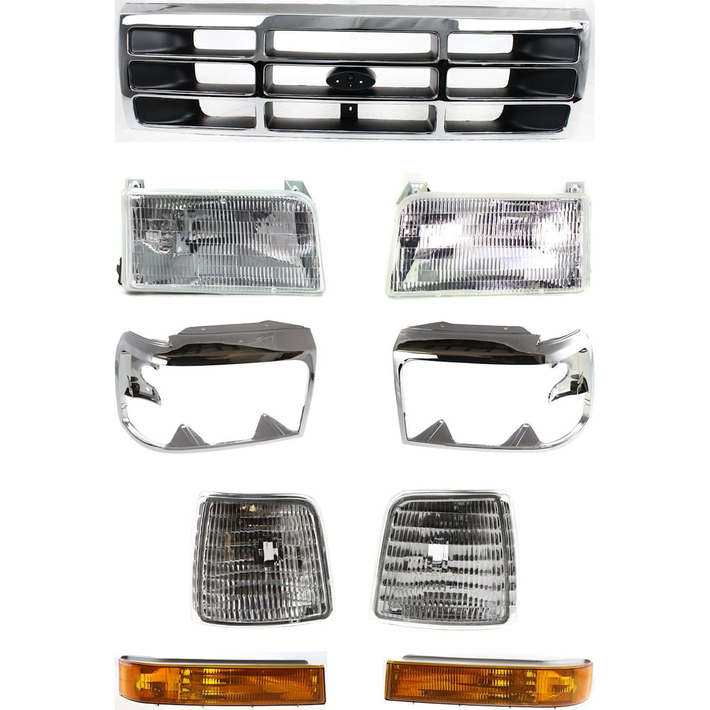 1995-1997 Ford Grille - Assembly (F4TZ8200A)